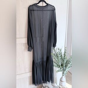 Elegant Black Sheer Dress